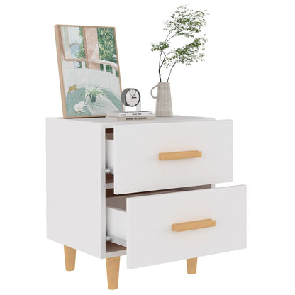 vidaXL Bed Cabinet White 40x35x47.5 cm