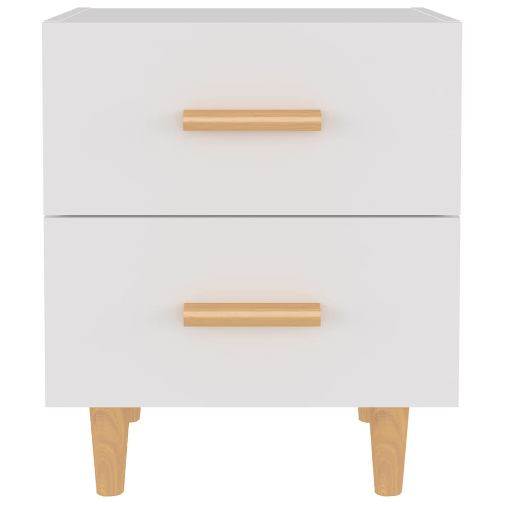 vidaXL Bed Cabinets 2 pcs White 40x35x47.5 cm