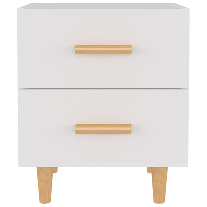 811971 vidaXL Bed Cabinets 2 pcs White 40x35x47,5 cm