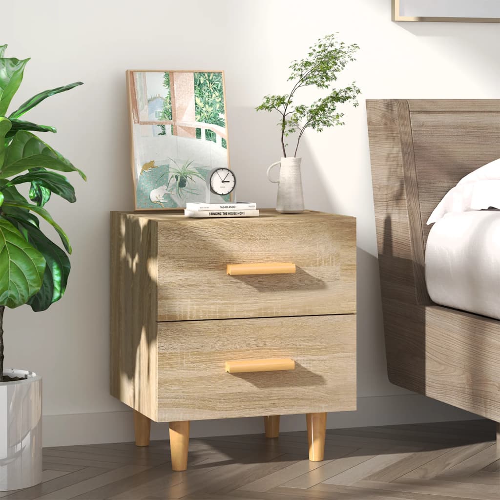 vidaXL Bed Cabinet Sonoma Oak 40x35x47.5 cm