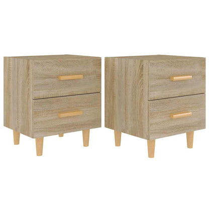 vidaXL Bed Cabinets 2 pcs Sonoma Oak 40x35x47,5 cm