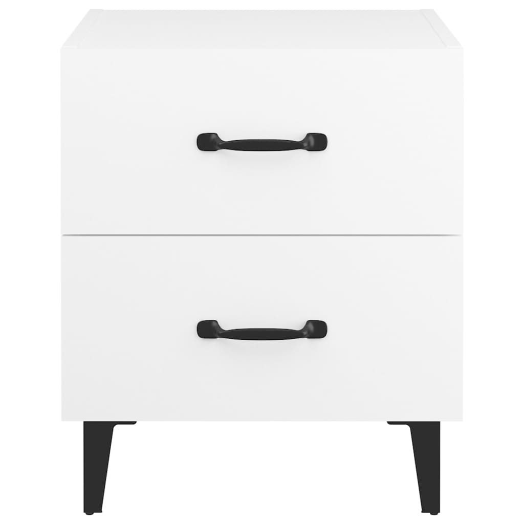 vidaXL Bedside Cabinet White 40x35x47.5 cm