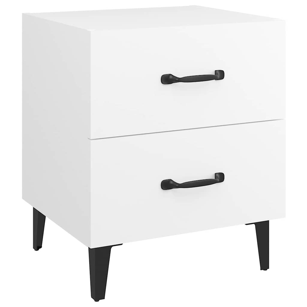 vidaXL Bedside Cabinets 2pcs White 40x35x47,5 cm