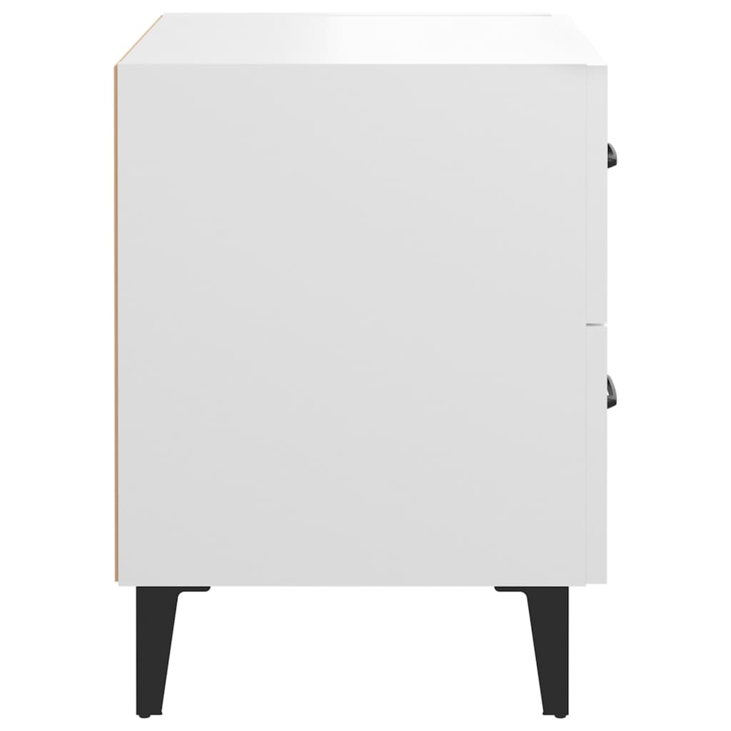 vidaXL Bedside Cabinets 2pcs White 40x35x47.5 cm