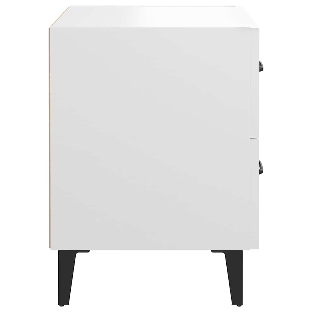 vidaXL Bedside Cabinets 2pcs White 40x35x47,5 cm