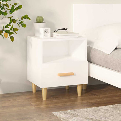 vidaXL Bedside Cabinet White 40x35x47 cm