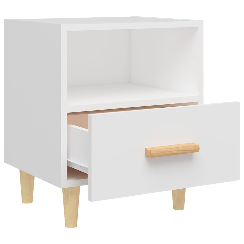 vidaXL Bedside Cabinets 2 pcs White 40x35x47 cm