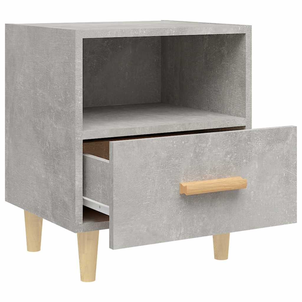 vidaXL Bedside Cabinet Concrete Grey 40x35x47 cm