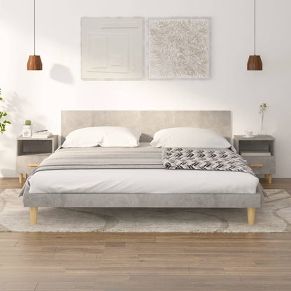 vidaXL Bedside Cabinets 2 pcs Concrete Grey 40x35x47 cm