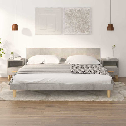 vidaXL Bedside Cabinets 2 pcs Concrete Grey 40x35x47 cm