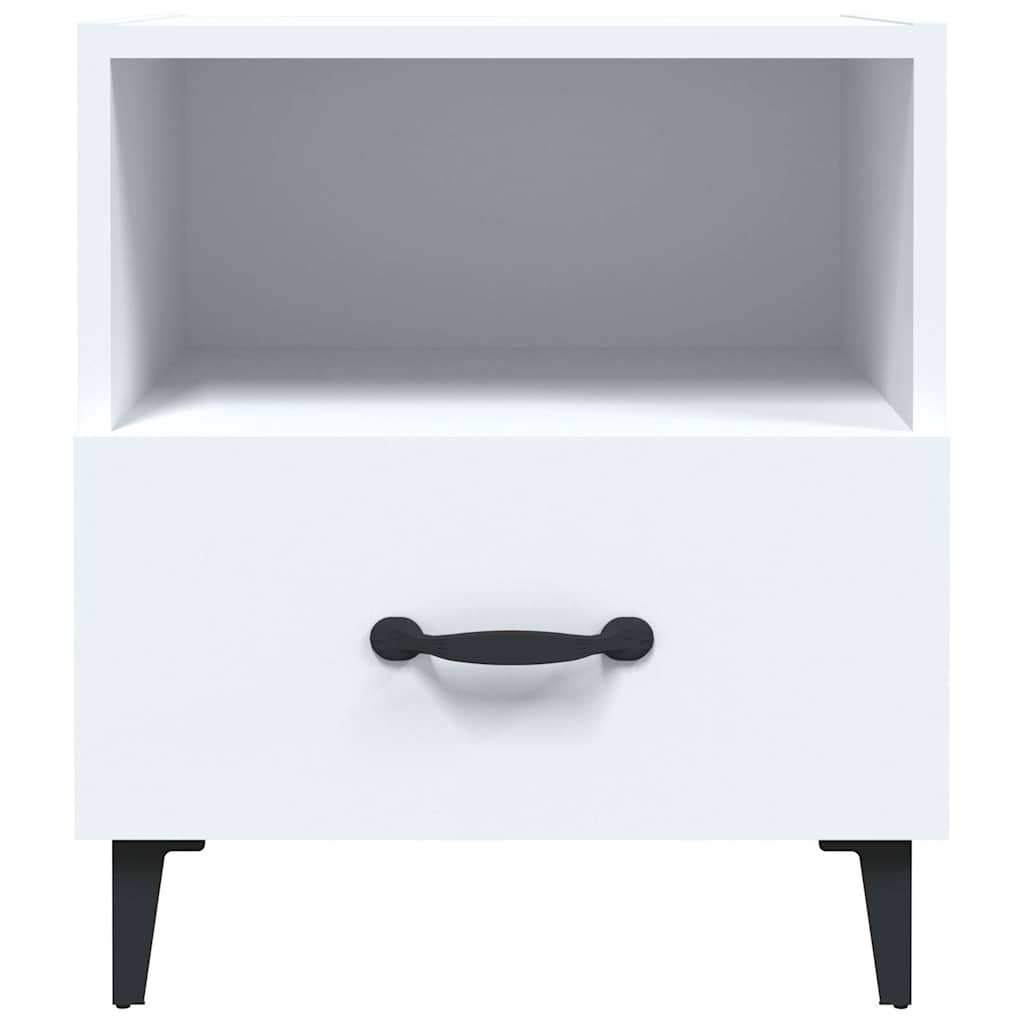 vidaXL Bedside Cabinet White Engineered Wood