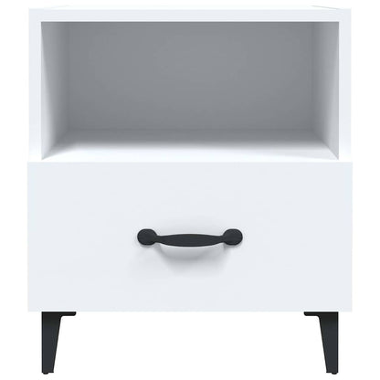 vidaXL Bedside Cabinet White Engineered Wood