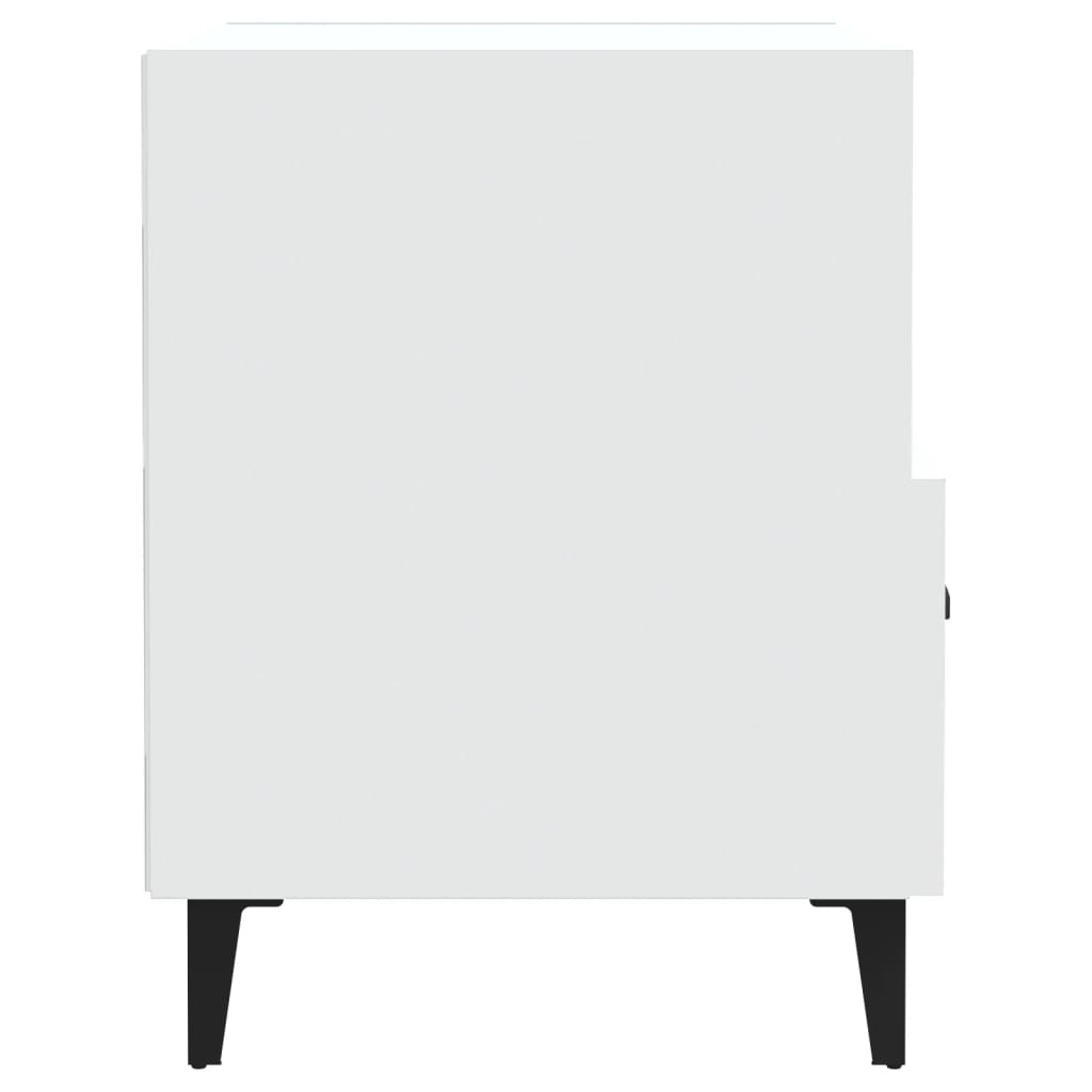 vidaXL Bedside Cabinet White Engineered Wood