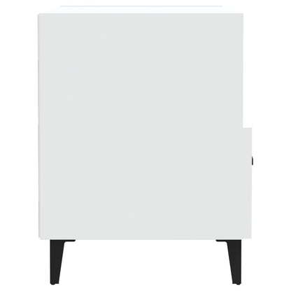 vidaXL Bedside Cabinet White Engineered Wood