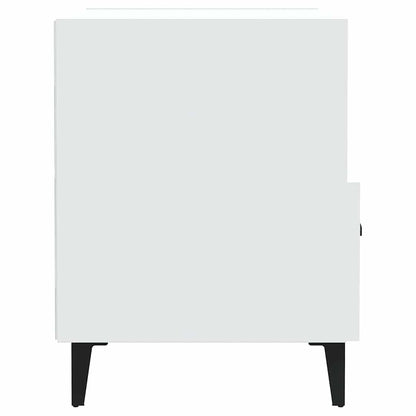 vidaXL Bedside Cabinet White Engineered Wood