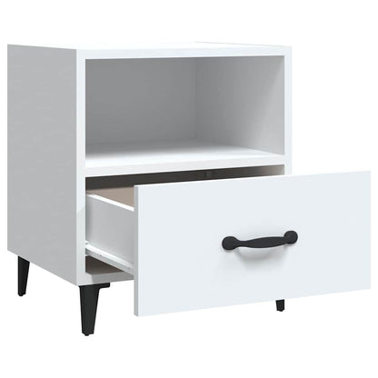 vidaXL Bedside Cabinets 2 pcs White Engineered Wood
