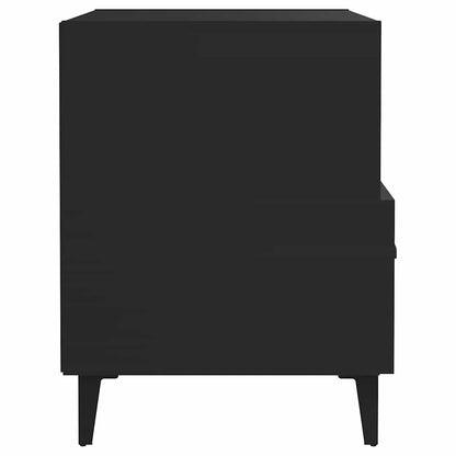 vidaXL Bedside Cabinet Black Engineered Wood