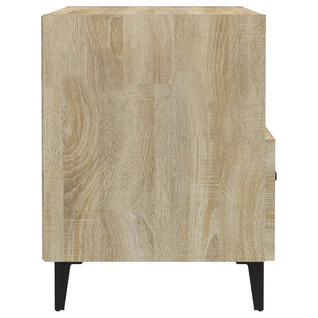 vidaXL Bedside Cabinet Sonoma Oak Engineered Wood