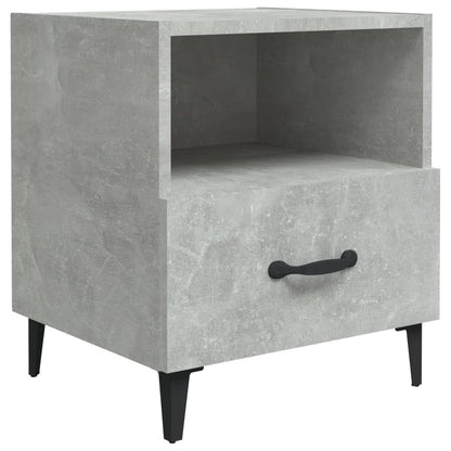 vidaXL Bedside Cabinet Concrete Grey Engineered Wood