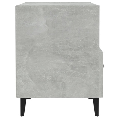 vidaXL Bedside Cabinet Concrete Grey Engineered Wood