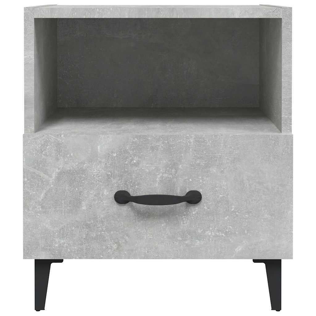vidaXL Bedside Cabinets 2 pcs Concrete Grey Engineered Wood