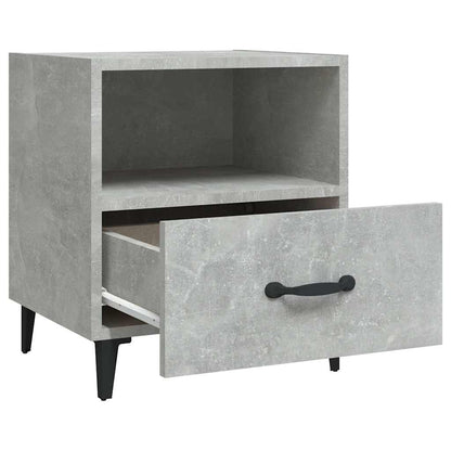 vidaXL Bedside Cabinets 2 pcs Concrete Grey Engineered Wood