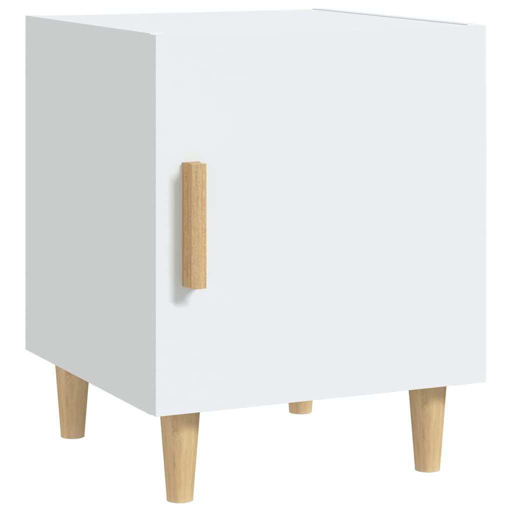 vidaXL Bedside Cabinet White Engineered Wood