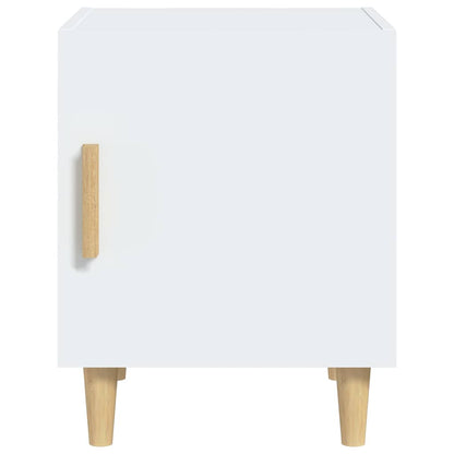 vidaXL Bedside Cabinet White Engineered Wood