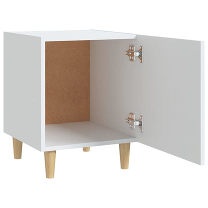 vidaXL Bedside Cabinet White Engineered Wood