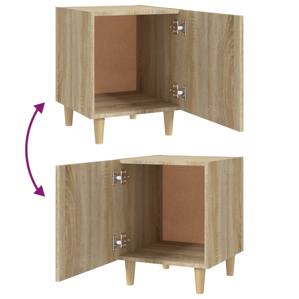 vidaXL Bedside Cabinet Sonoma Oak Engineered Wood