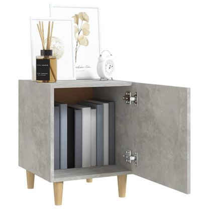 vidaXL Bedside Cabinet Concrete Grey Engineered Wood