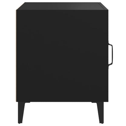 vidaXL Bedside Cabinets 2 pcs Black Engineered Wood
