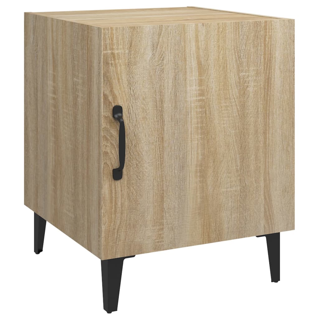 vidaXL Bedside Cabinets 2 pcs Sonoma Oak Engineered Wood