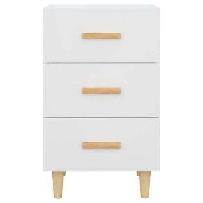 vidaXL Bedside Cabinet White 40x40x66 cm Engineered Wood