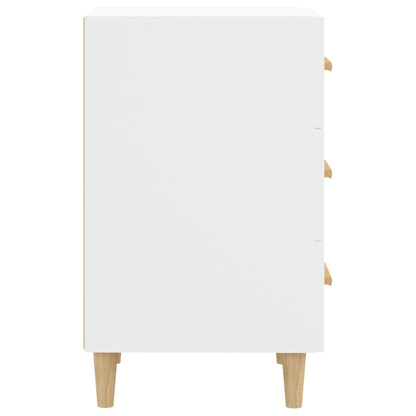 vidaXL Bedside Cabinet White 40x40x66 cm Engineered Wood