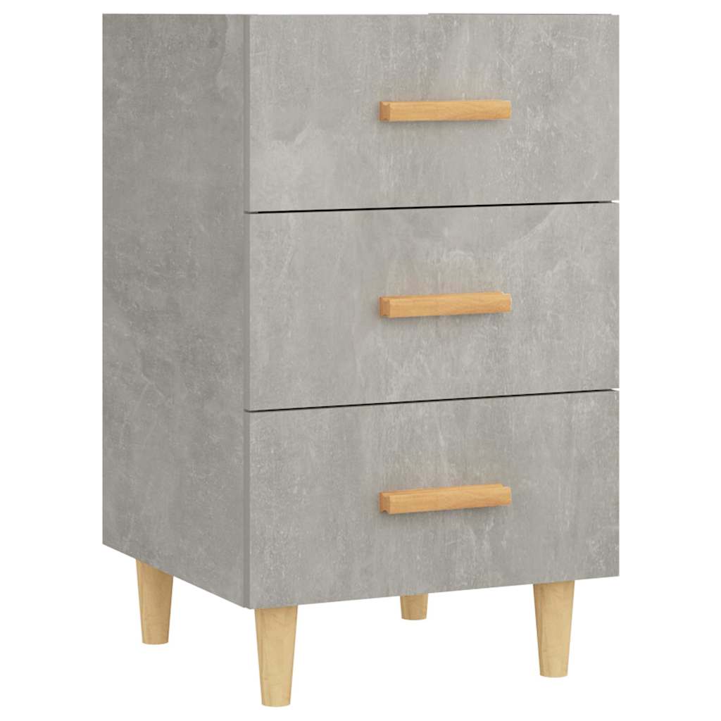 vidaXL Bedside Cabinet Concrete Grey 40x40x66 cm Engineered Wood