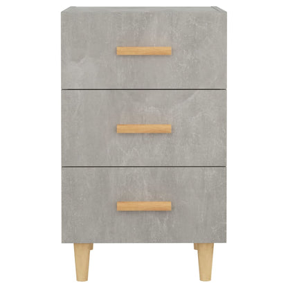 vidaXL Bedside Cabinet Concrete Grey 40x40x66 cm Engineered Wood