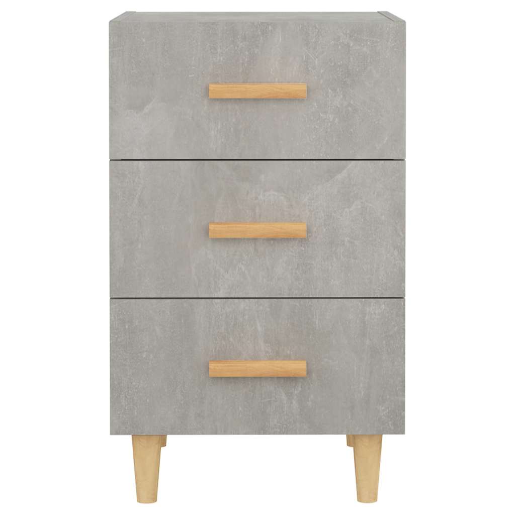 vidaXL Bedside Cabinet Concrete Grey 40x40x66 cm Engineered Wood