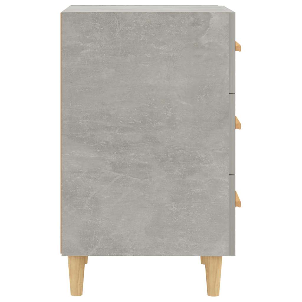 vidaXL Bedside Cabinet Concrete Grey 40x40x66 cm Engineered Wood