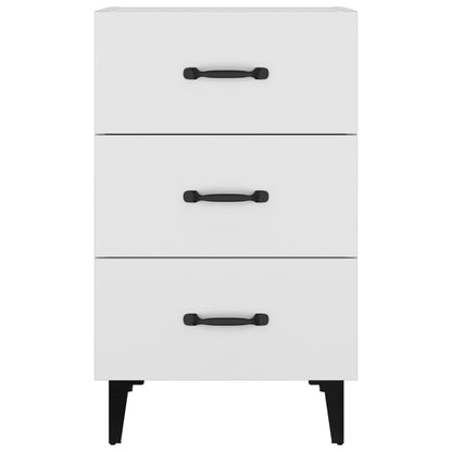 vidaXL Bedside Cabinet White 40x40x66 cm Engineered Wood