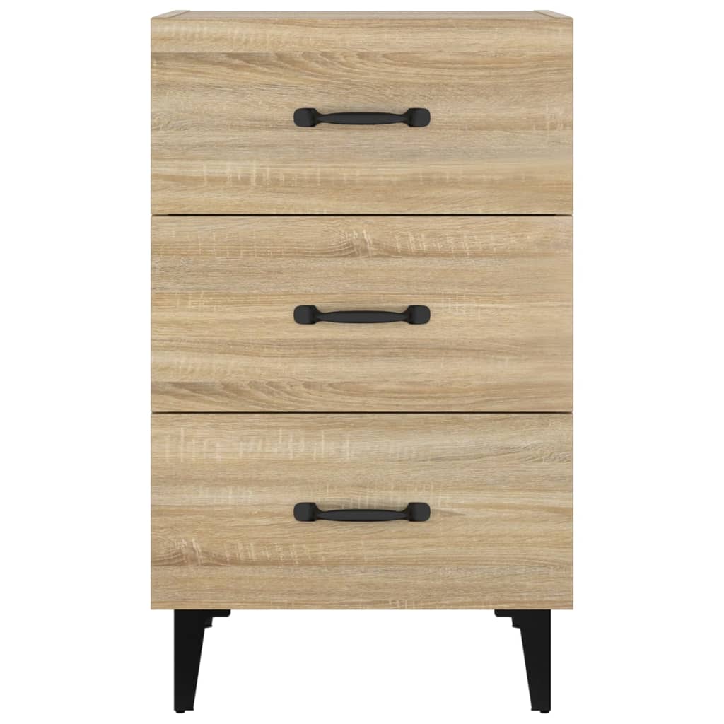 vidaXL Bedside Cabinet Sonoma Oak 40x40x66 cm Engineered Wood