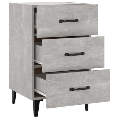 vidaXL Bedside Cabinet Concrete Grey 40x40x66 cm Engineered Wood