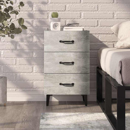 vidaXL Bedside Cabinet Concrete Grey 40x40x66 cm Engineered Wood