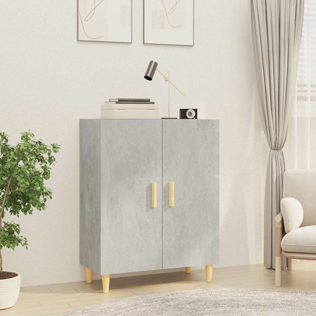 vidaXL Sideboard Concrete Grey 70x34x90 cm Engineered Wood