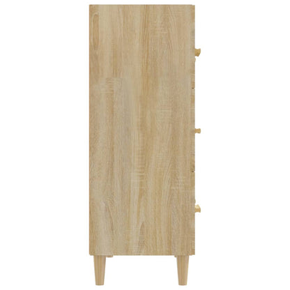 vidaXL Sideboard Sonoma Oak 70x34x90 cm Engineered Wood