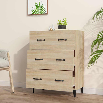 vidaXL Sideboard Sonoma Oak 69,5x34x90 cm Engineered Wood