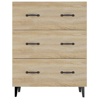 vidaXL Sideboard Sonoma Oak 69,5x34x90 cm Engineered Wood