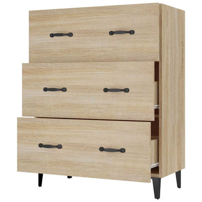 vidaXL Sideboard Sonoma Oak 69,5x34x90 cm Engineered Wood
