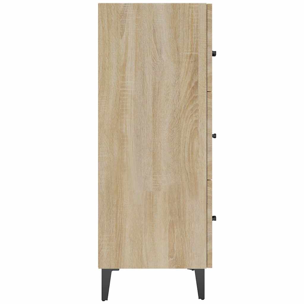 vidaXL Sideboard Sonoma Oak 69,5x34x90 cm Engineered Wood