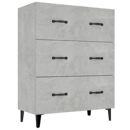 vidaXL Sideboard Concrete Grey 69,5x34x90 cm Engineered Wood